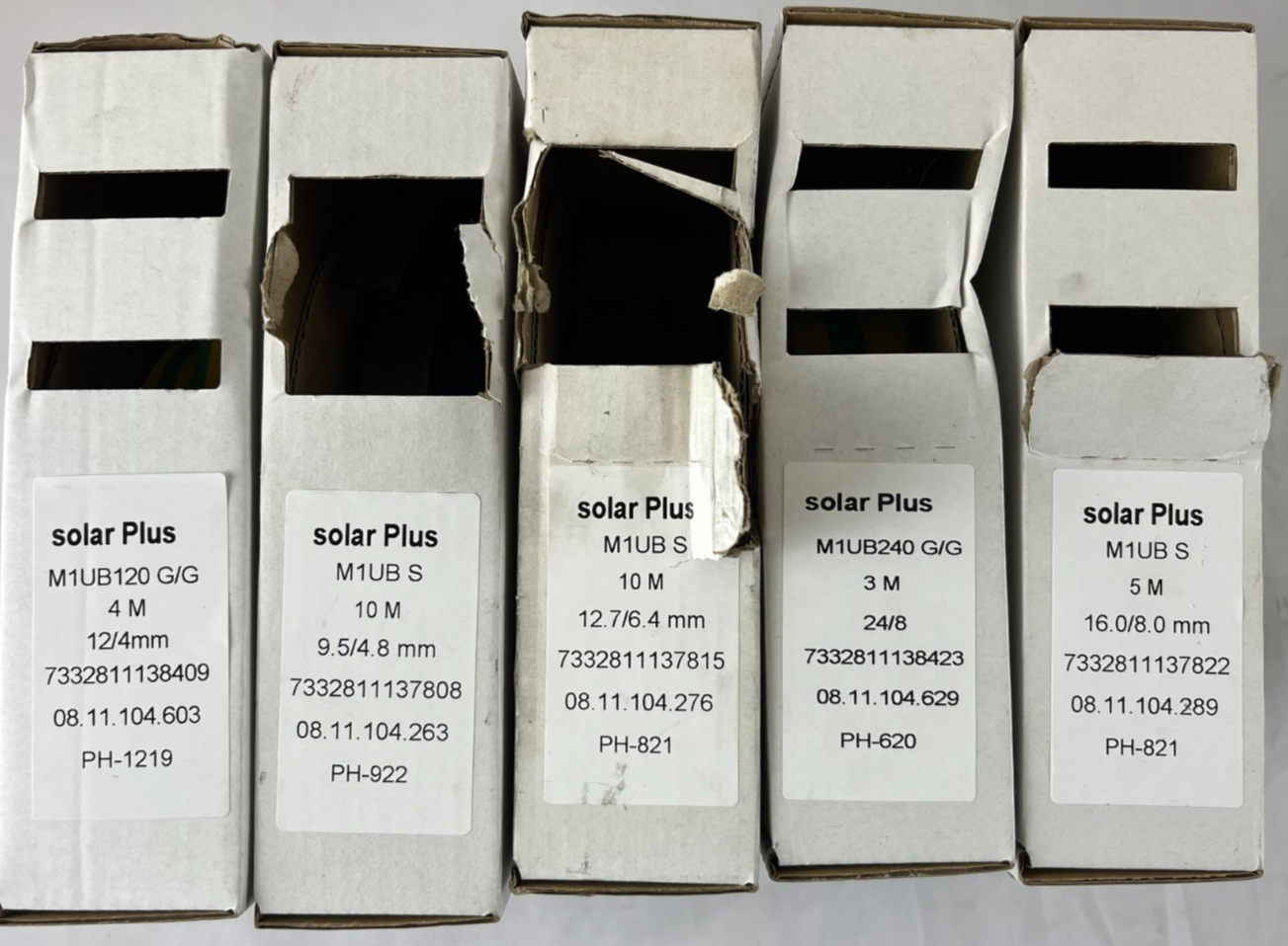 Solar Plus M1UB Shrink Tube Assortment Bundle Mixed Lengths Not Complete Set