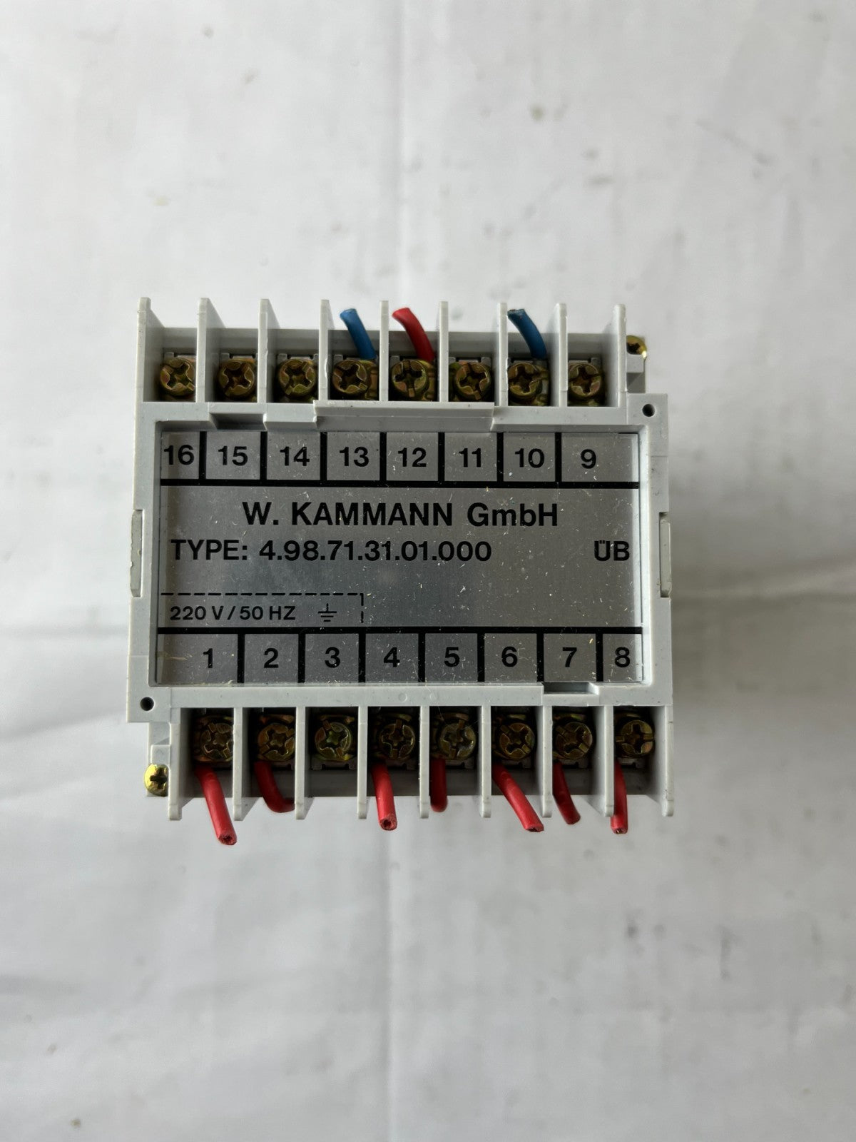 W. KAMMANN GmbH 4.98.71.31.01.000 Relay / Interface Module 220 V 50 Hz Used