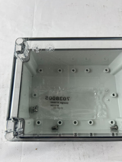 Fibox 703805 Enclosure Clear Lid 148x88mm Grey Base New Spare Unit