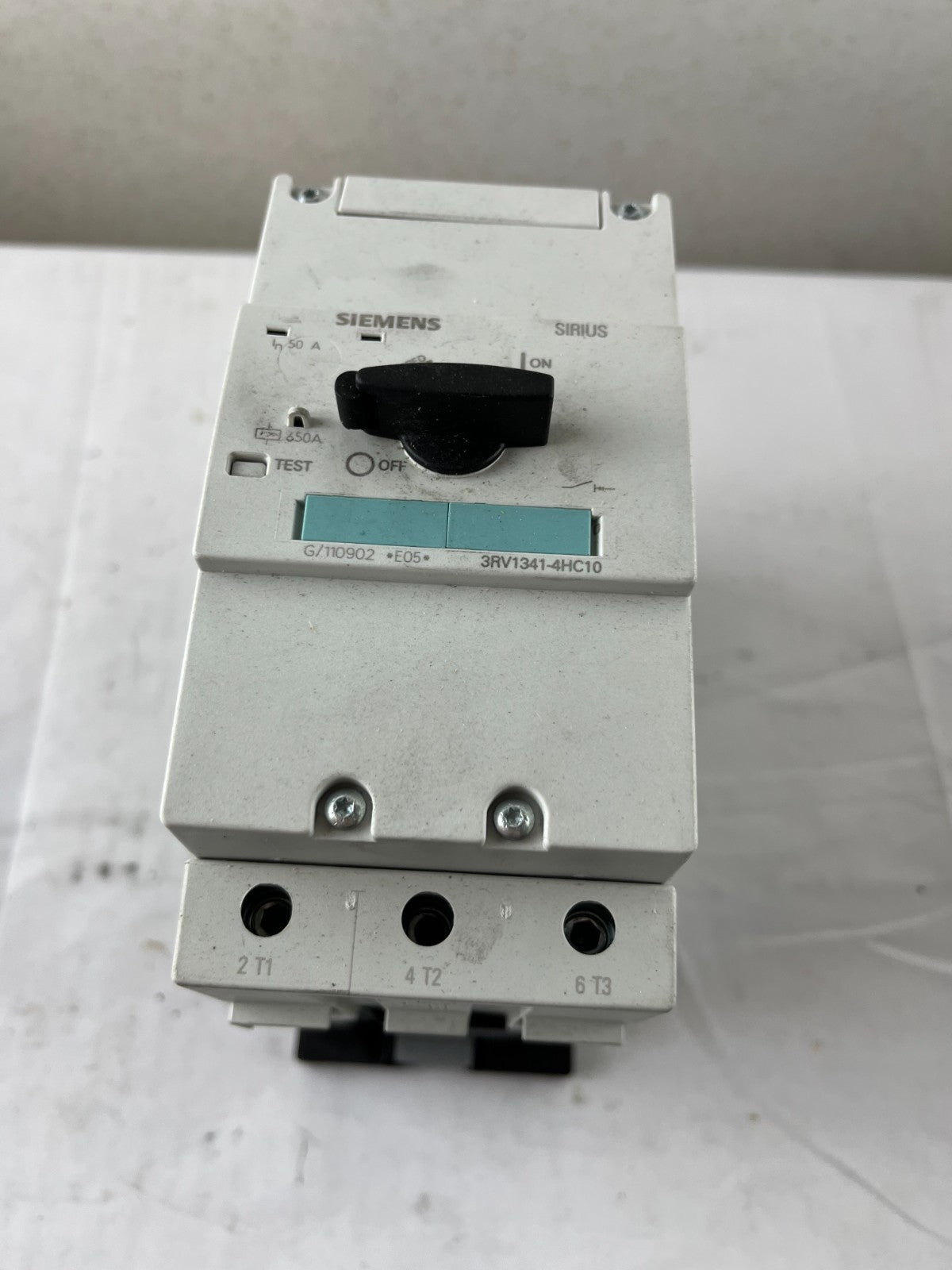 Siemens 3RV1341-4HC10 Sirius Motor Protection Circuit Breaker 50A S3 Used