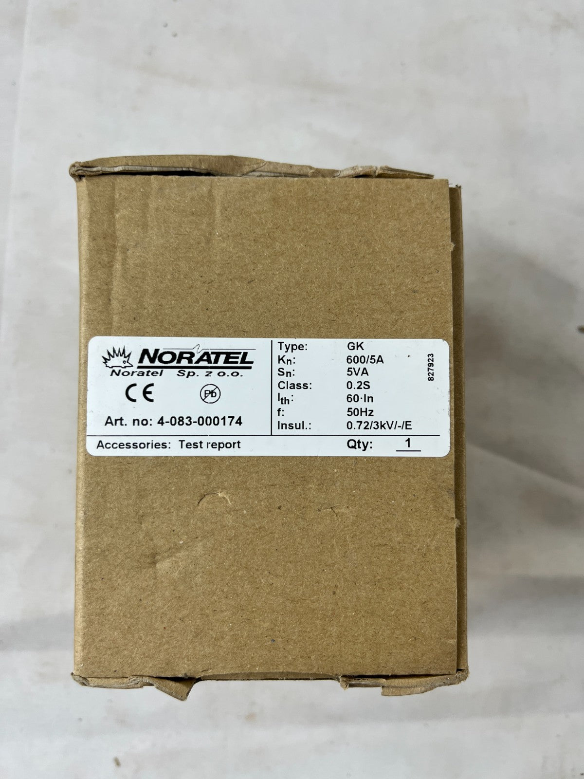 Noratel GK Current Transformer 600/5A 5VA Class 0.2S New in Box Spare Unit