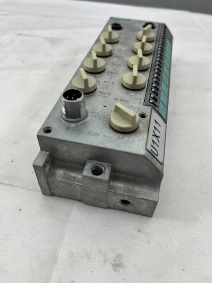 Siemens ET200eco PN Analog Input Module 8AI RTD/TC 144-6KD50-0AB0 IP67 Used