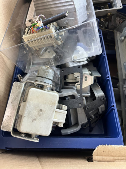 Wieland Harting Industrial Connector Lot Heavy Duty Housings Inserts Used Spares