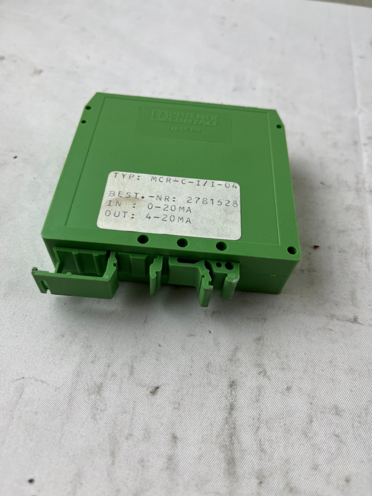 Phoenix Contact MCR-C-I/I-04 Signal Conditioner 0-20mA to 4-20mA 2781528 Used