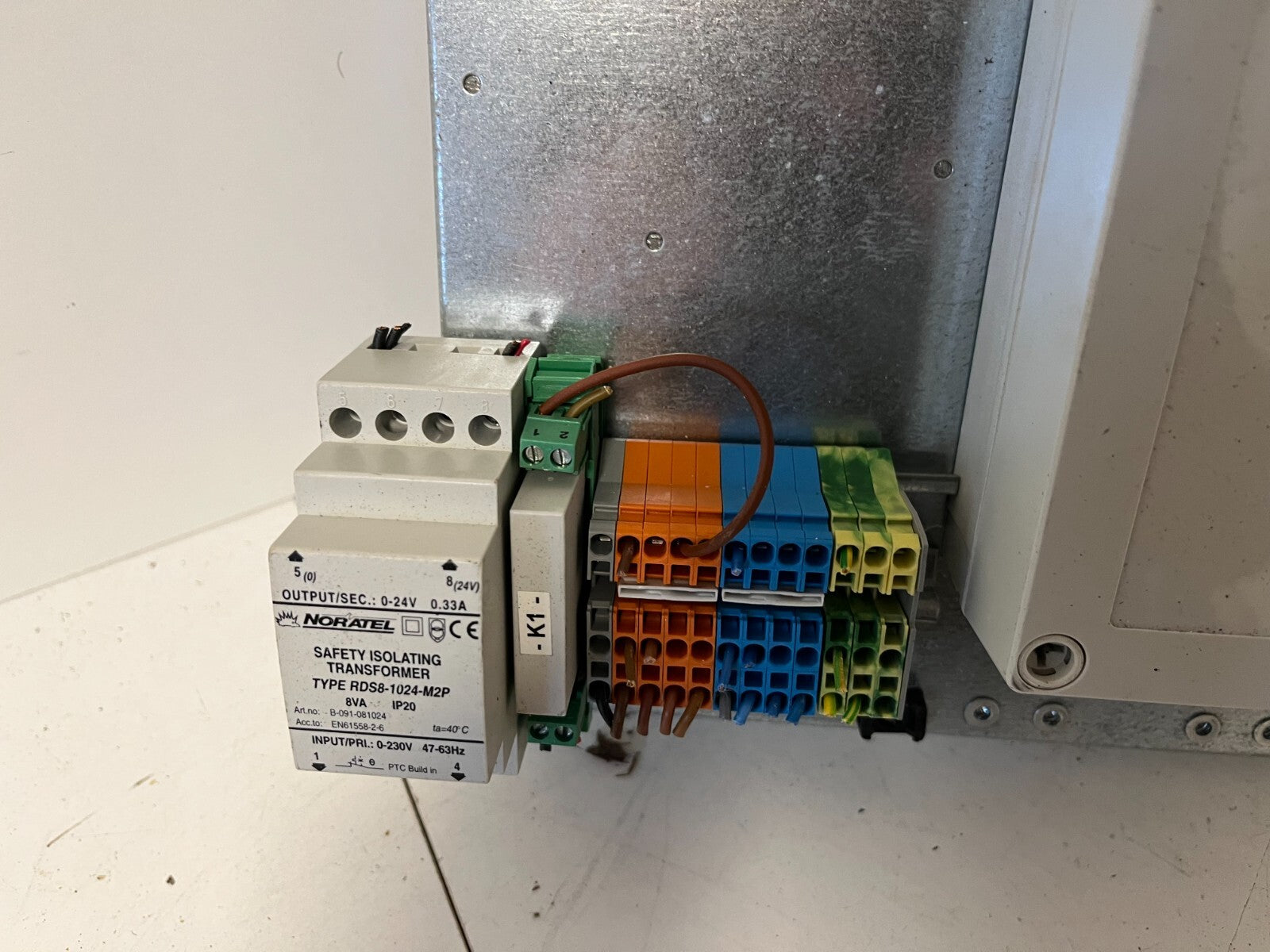 Noratel Safety Isolating Transformer RDS8-1024-M2P 8VA 230V 24V Used Condition