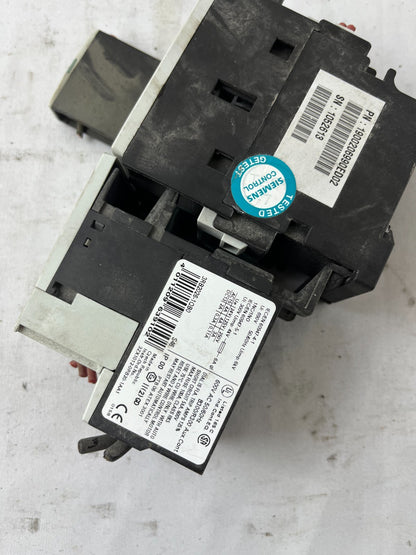 Siemens Sirius 3RB2026-1QB0 Overload Relay + 3RT2026 Contactor w/ 3RH1921-1CA10