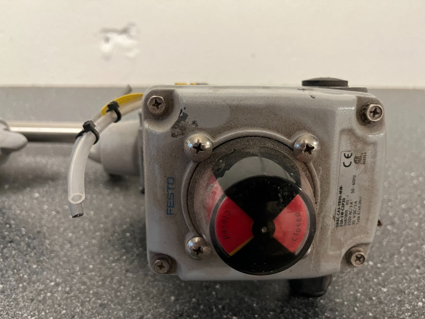 Festo Pneumatic Actuated Ball Valve Assemblies with 2x SRBC-C4 Sensor Boxes