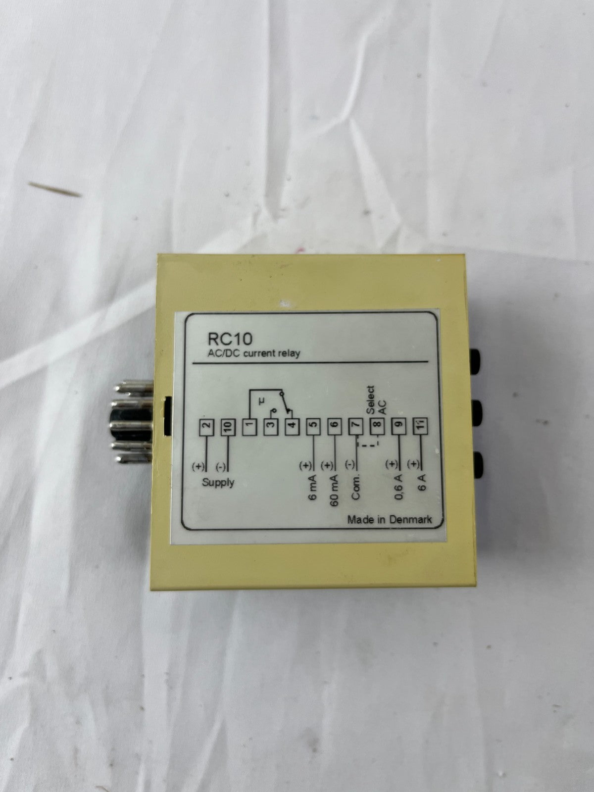 C-mac RC10-1-1-230 AC/DC Current Relay 0.4mA-6A 8A/250VAC Denmark 012x0740 NEW
