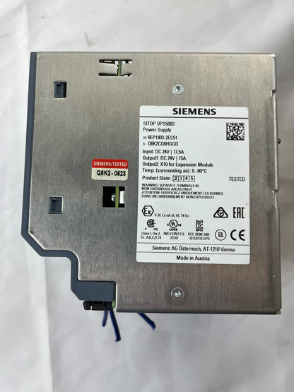 Siemens SITOP UPS500S 6EP1933-2EC51 24V 15A UPS Power Supply Tested Spare Unit