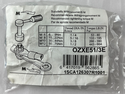 ABB OZXE51/3E Mounting Hardware Kit 1SCA126307R1001 Switch Disconnector NEW