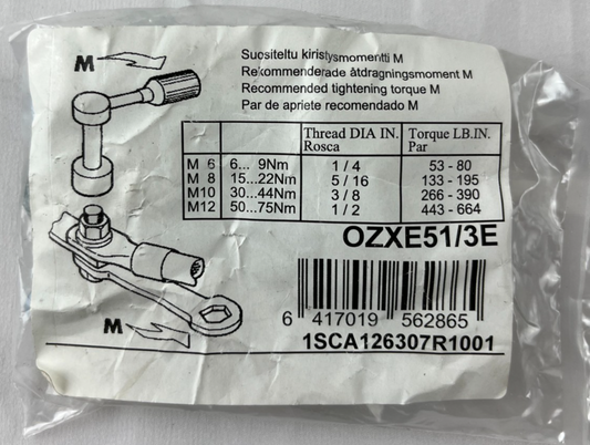 ABB OZXE51/3E Mounting Hardware Kit 1SCA126307R1001 Switch Disconnector NEW