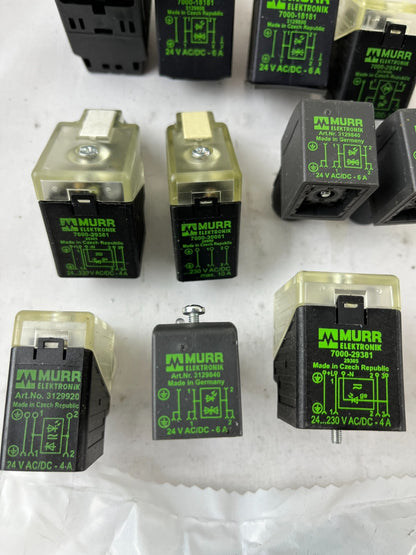 Murr Elektronik Relay Module Lot 24V AC/DC Interface Relays Mixed Models