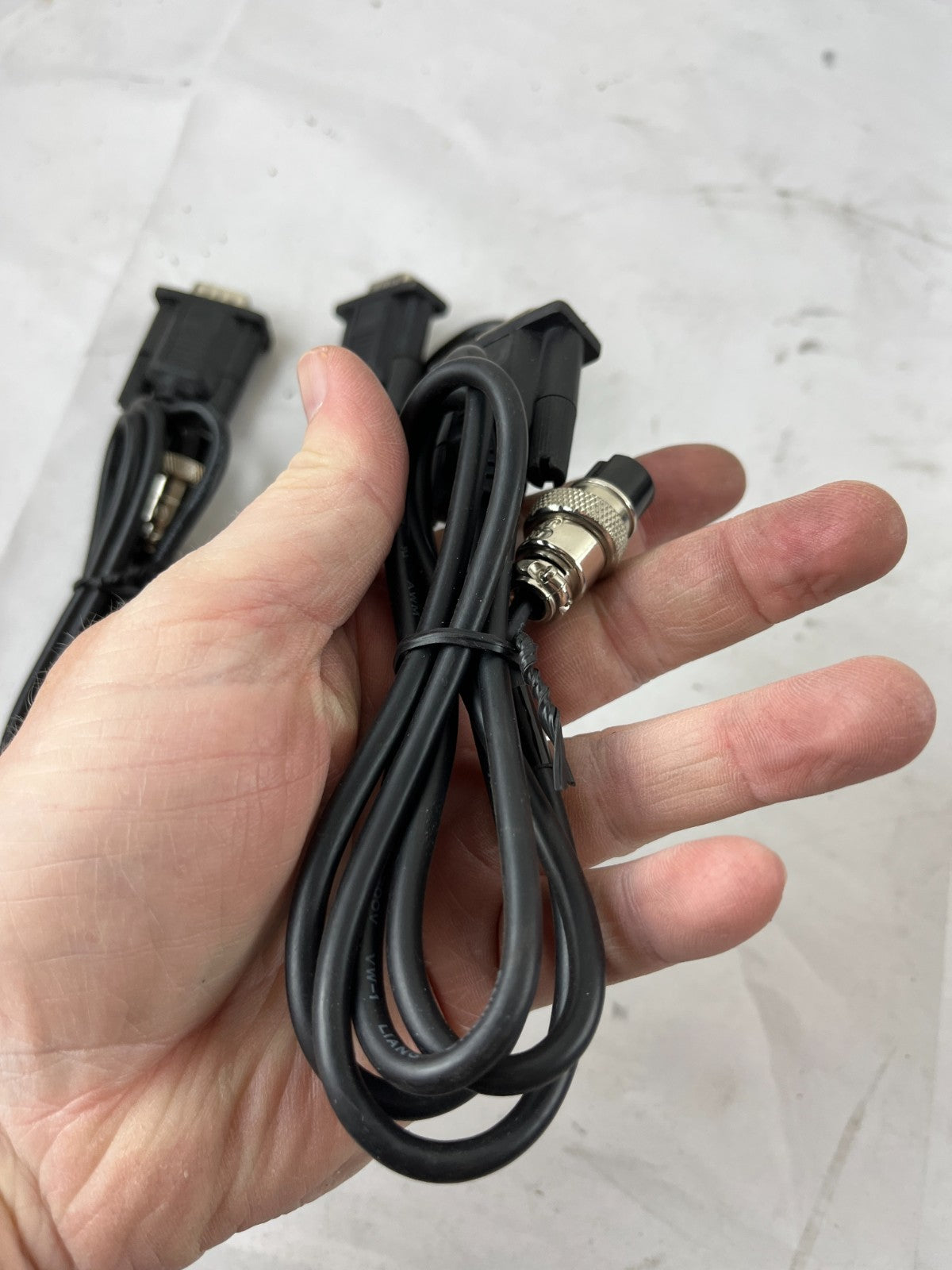 Serial RS232 9‑Pin D‑Sub To 8‑Pin Circular Cable Lot Of 3 New Spare Units