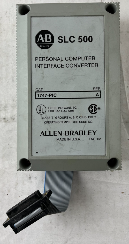 Allen-Bradley 1747-PIC SLC 500 Personal Computer RS-232 to DH-485 Interface