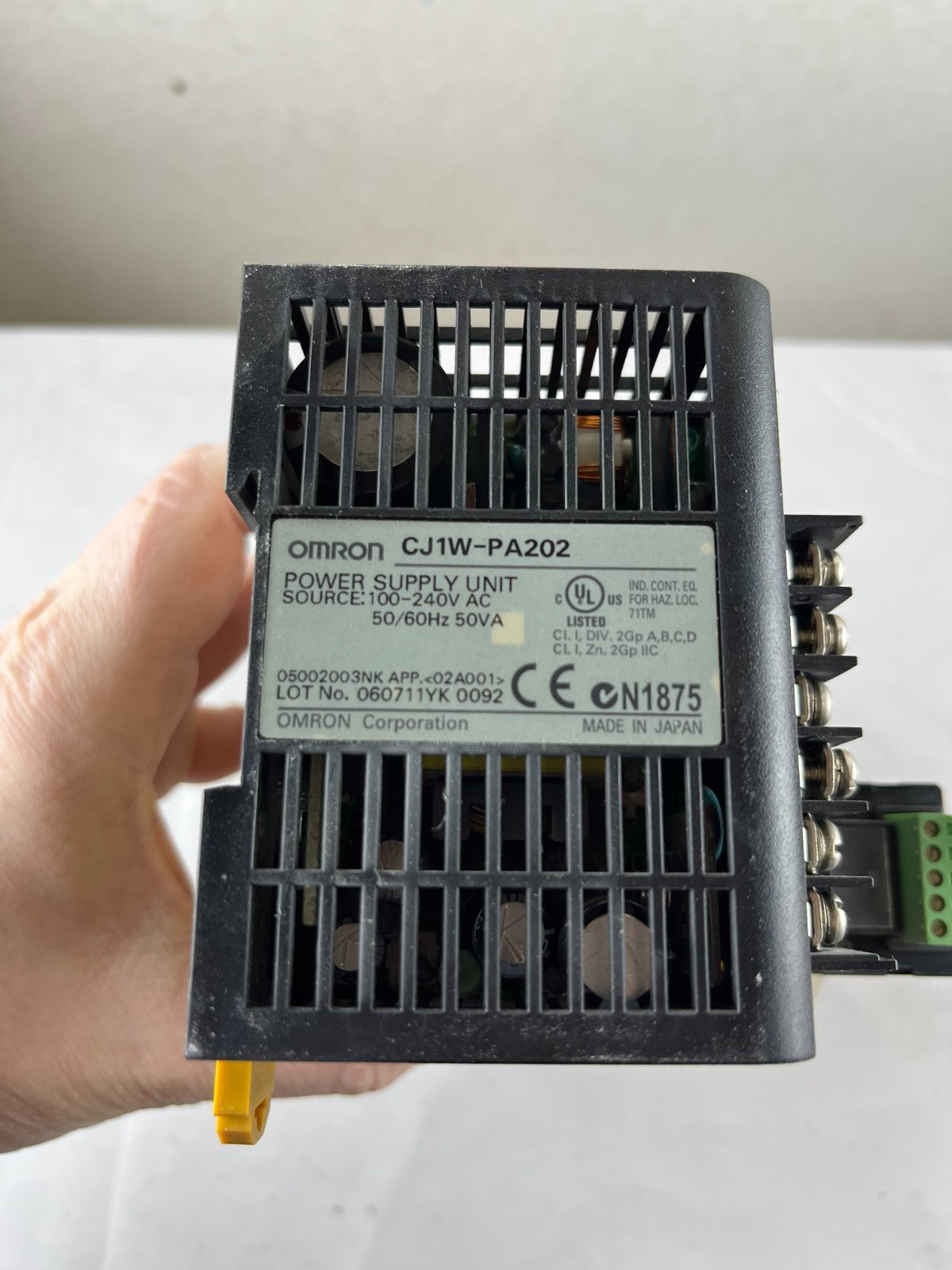 Omron CJ1M-CPU13 PLC System w/ PA202 PSU, NCF71, DRM21, ID232 & (2x) OD232 I/O