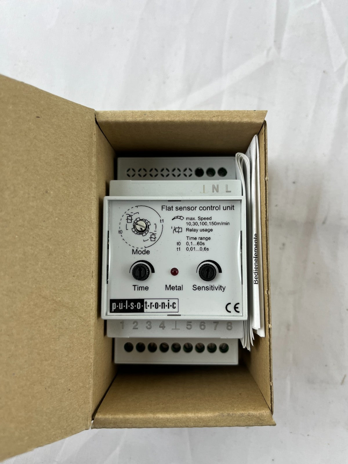 Pulsotronic 08349005010 NEW Flat Sensor Control Unit 230VAC 24VDC Germany Made