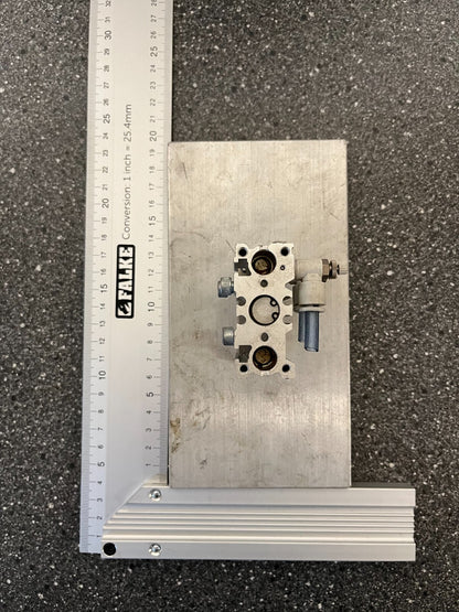 Pneumatic Gripper/Clamp with Mounting Base - Used, Fully Functional