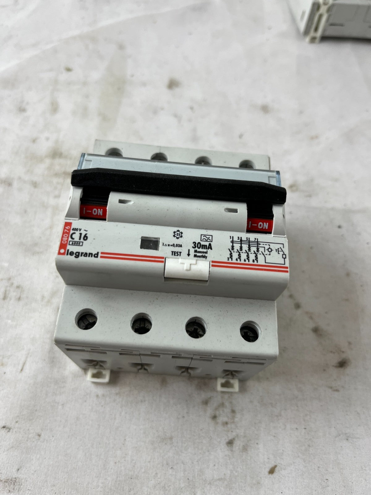 Legrand C16 RCBO 4P 400V 30mA Residual Circuit Breaker Used Spare Unit