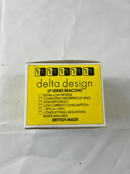 Delta Design LP1x06/1 Red Xenon Beacon NEW 6V DC IP67 Low Profile Warning Light