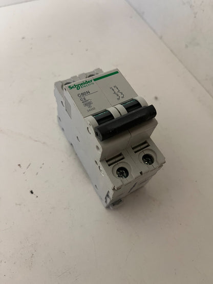 Schneider Electric C60N C2 2P 400V Miniature Circuit Breaker 6000A Used Spare