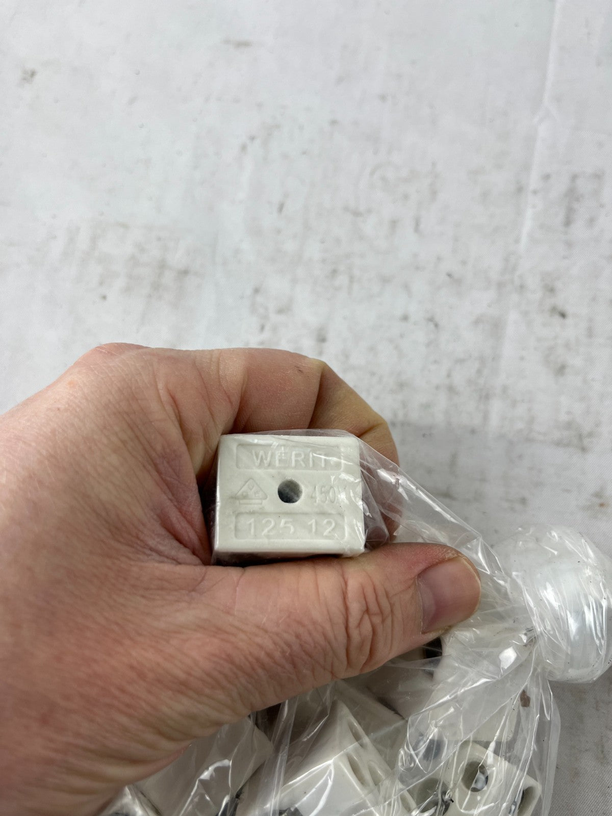 Werit 125-12 Ceramic Terminal Blocks 450V Heat Resistant Connector Lot Used
