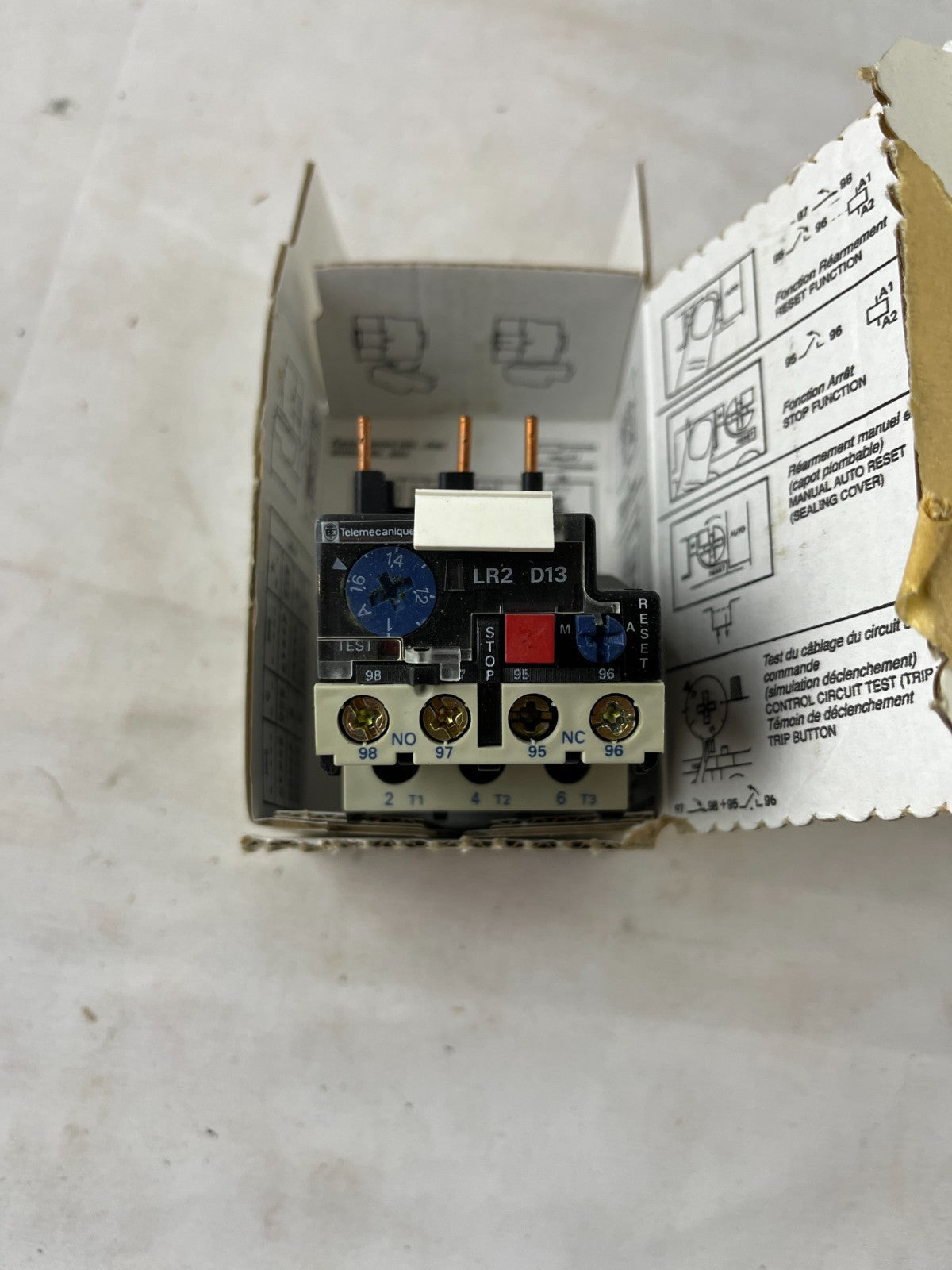 Telemecanique LR2D1307 Thermal Overload Relay 1.6–2.5A Class 10A New In Box