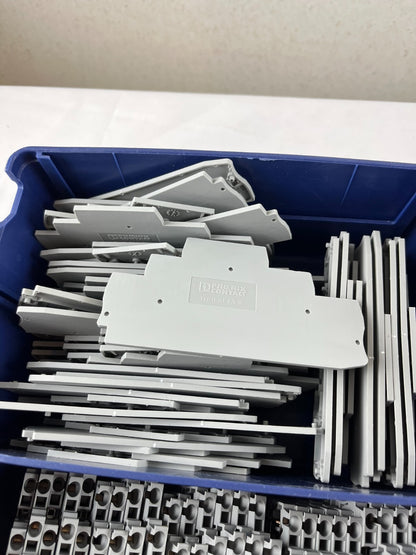 Phoenix Contact D-ST 2,5-3L End Cover Plates for ST 2,5-3L Terminals Lot New