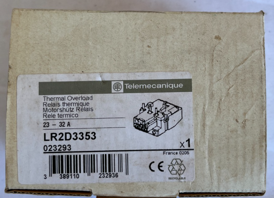 Telemecanique LR2D3353 Thermal Overload Relay 23-32A Class 10A New Spare Unit