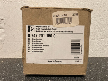 Bosch Electr-Oil Transformer PN: 8747201150 Blue 220V Primary 31V Secondary 28VA