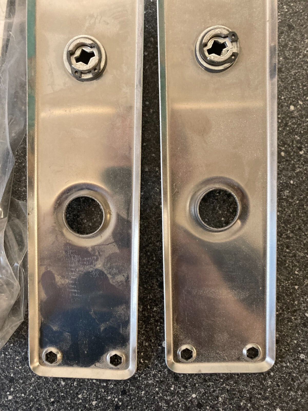 Bundle of 12x Assa Abloy Spacer Long Plates w. Lever Handles 230x50x5mm