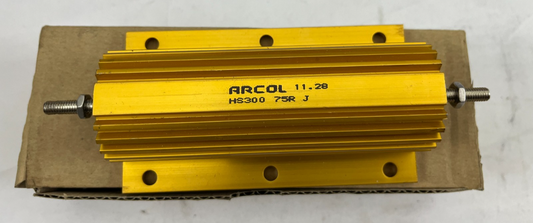 ARCOL HS300 75R J 300W 75 Ohm Wirewound Chassis Mount Resistor New UK Industrial