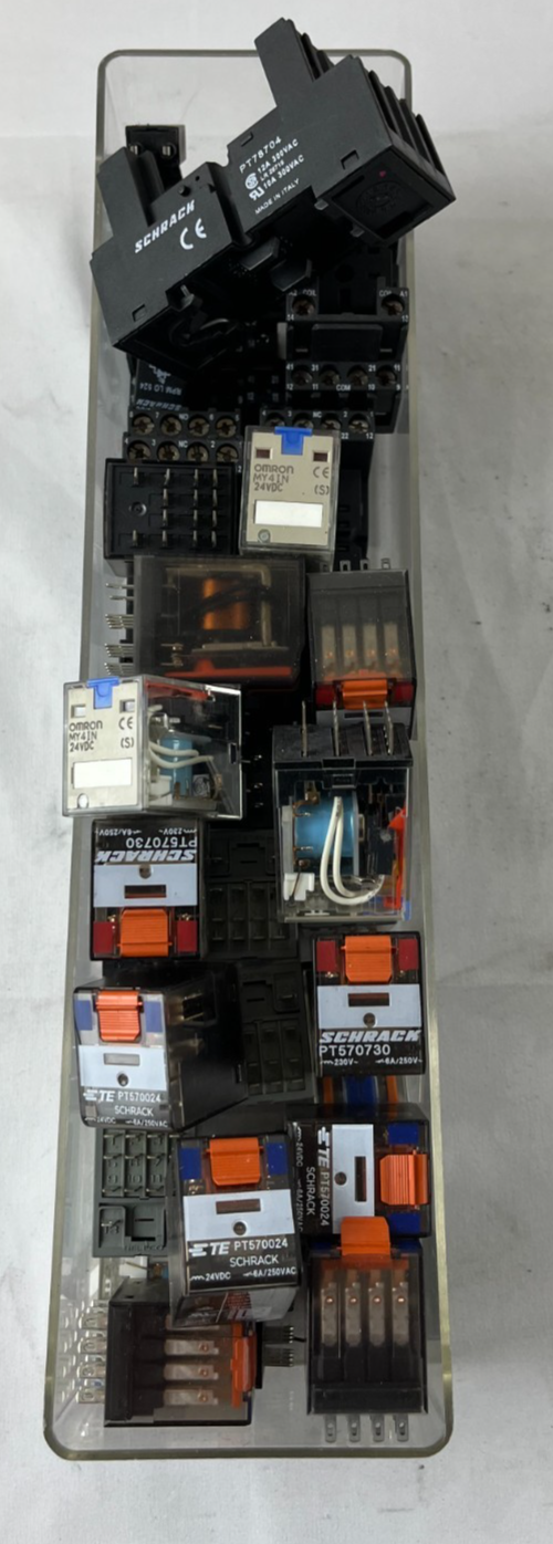 Schrack PT570024 PT570730 Relay Lot 24VDC 230VAC Mixed Used Bundle Spare Units