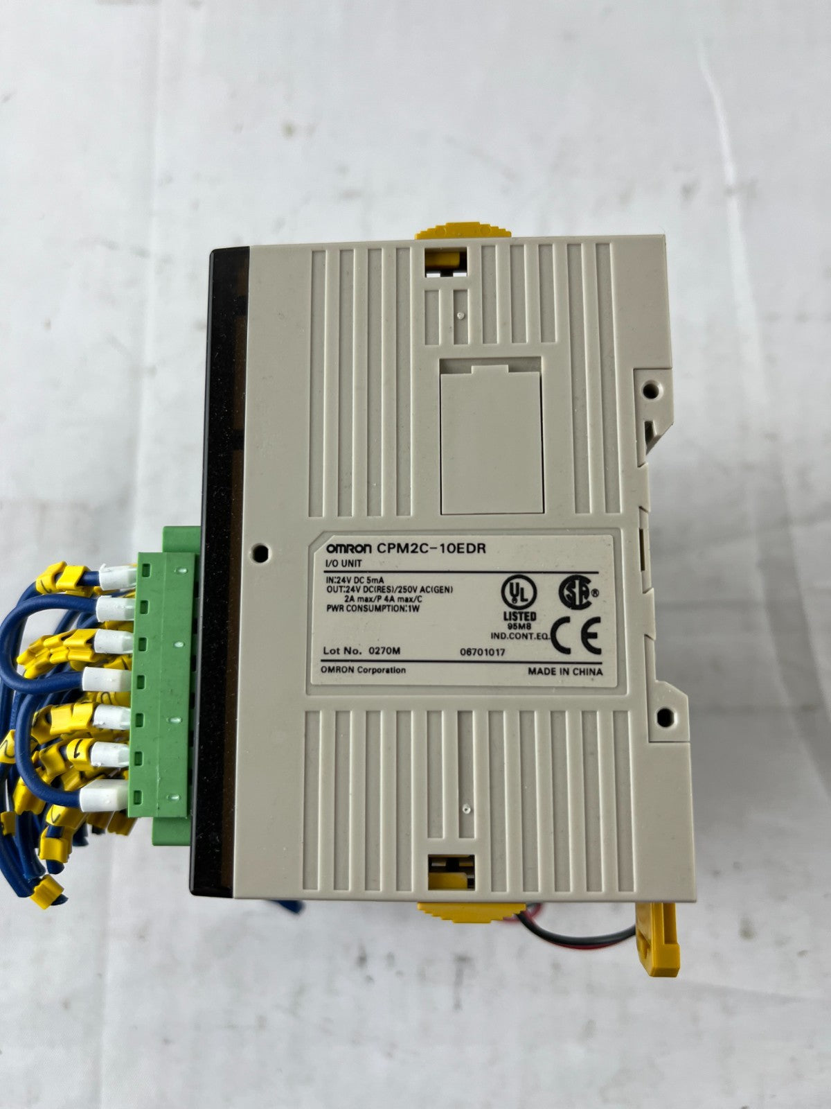 Omron CPM2C PLC System CPM2C-20CDR-D CPU with CPM2C-10EDR I/O and CPM2C-PA201