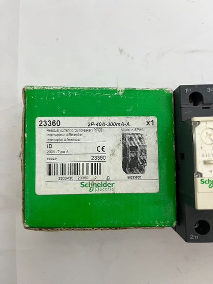 Schneider Electric GV2ME05, GV2ME07 Motor Circuit Breakers & 23360 RCCB Bundle