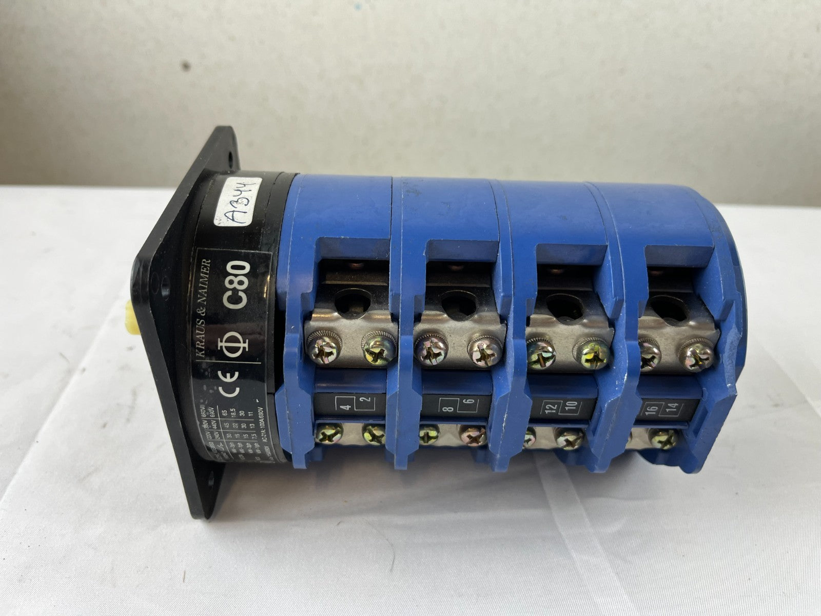 Kraus & Naimer C80 Rotary Cam Switch 100 A 690 V 4‑Deck New Surplus Spare Part