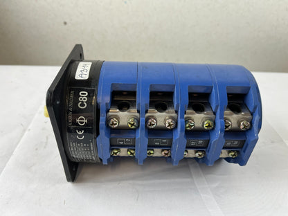 Kraus & Naimer C80 Rotary Cam Switch 100 A 690 V 4‑Deck New Surplus Spare Part