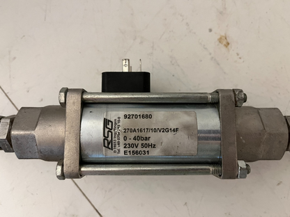 RSG 270A Coaxial Solenoid Valve 0–40bar 230V 1/2" Stainless Steel Used