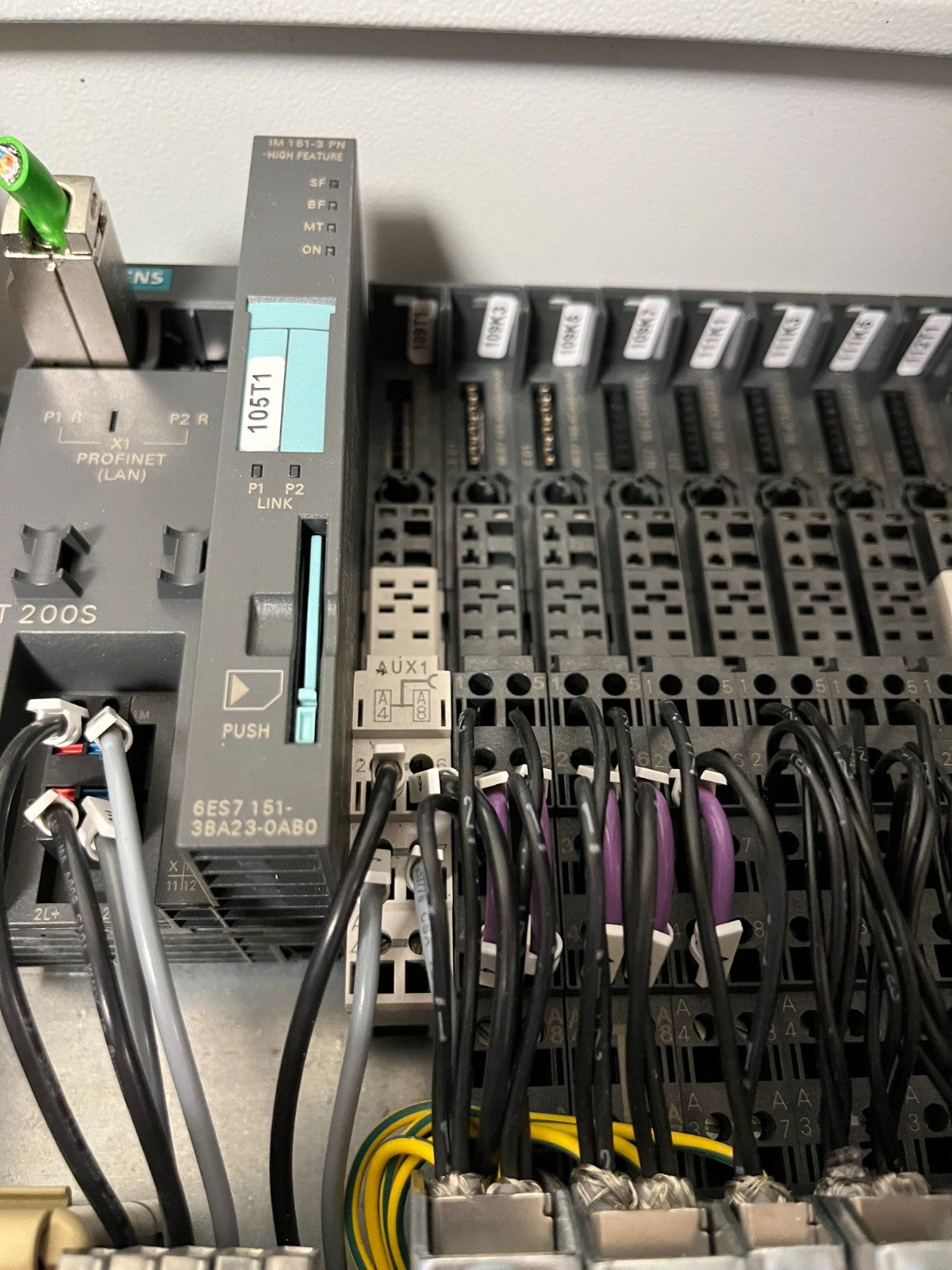 Siemens ET200S Panel IM161-3 PN High Feature Profinet IO w/ Terminal Blocks Only