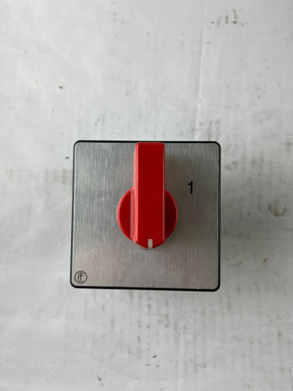 FT EM-HF4-B-RI Rotary Cam Switch Panel Mount Selector Switch Used Spare Part