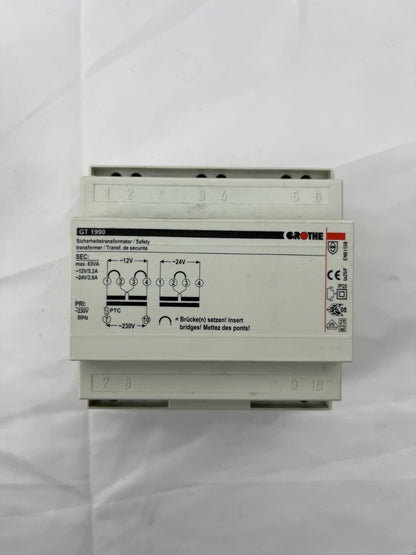 Grothe GT 1990 Safety Transformer 12/24V 5.2/2.6A Model 14160 New Open Box