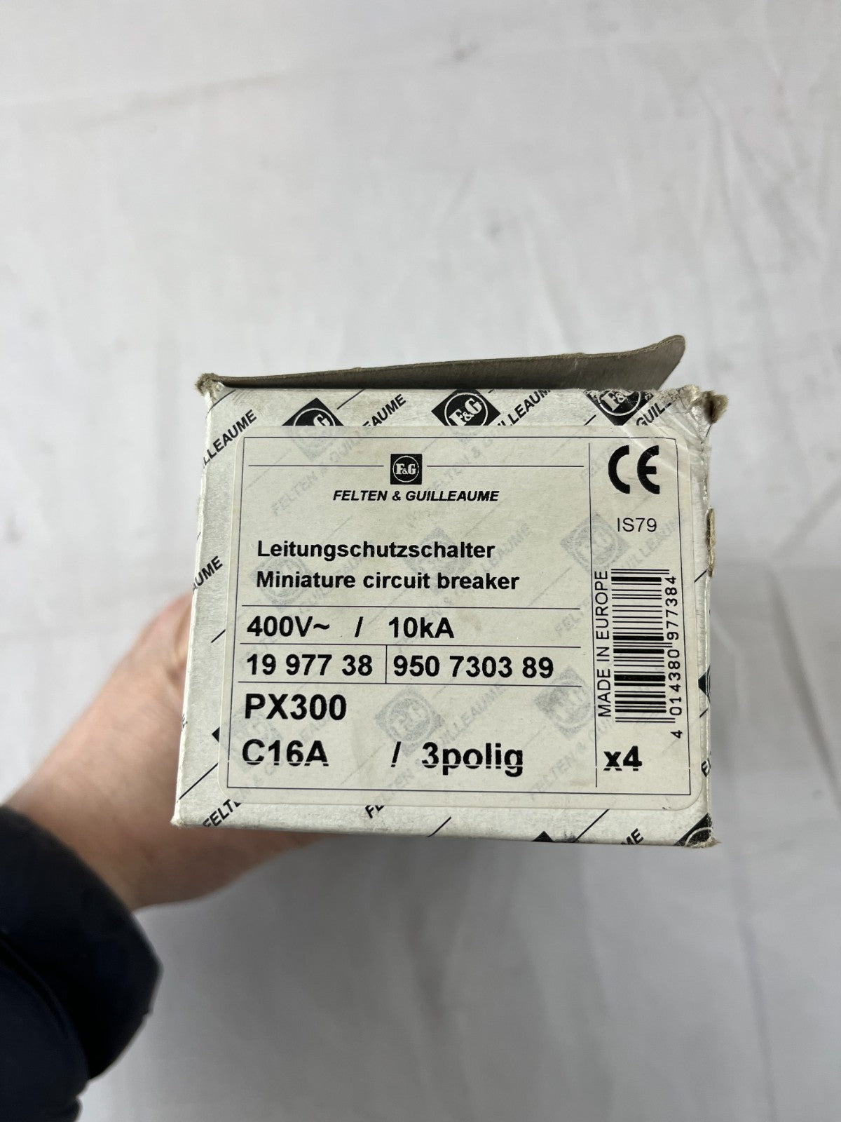 Felten & Guilleaume PX300 C16A 3‑Pole 400V 10kA Miniature Circuit Breaker Lot 2x