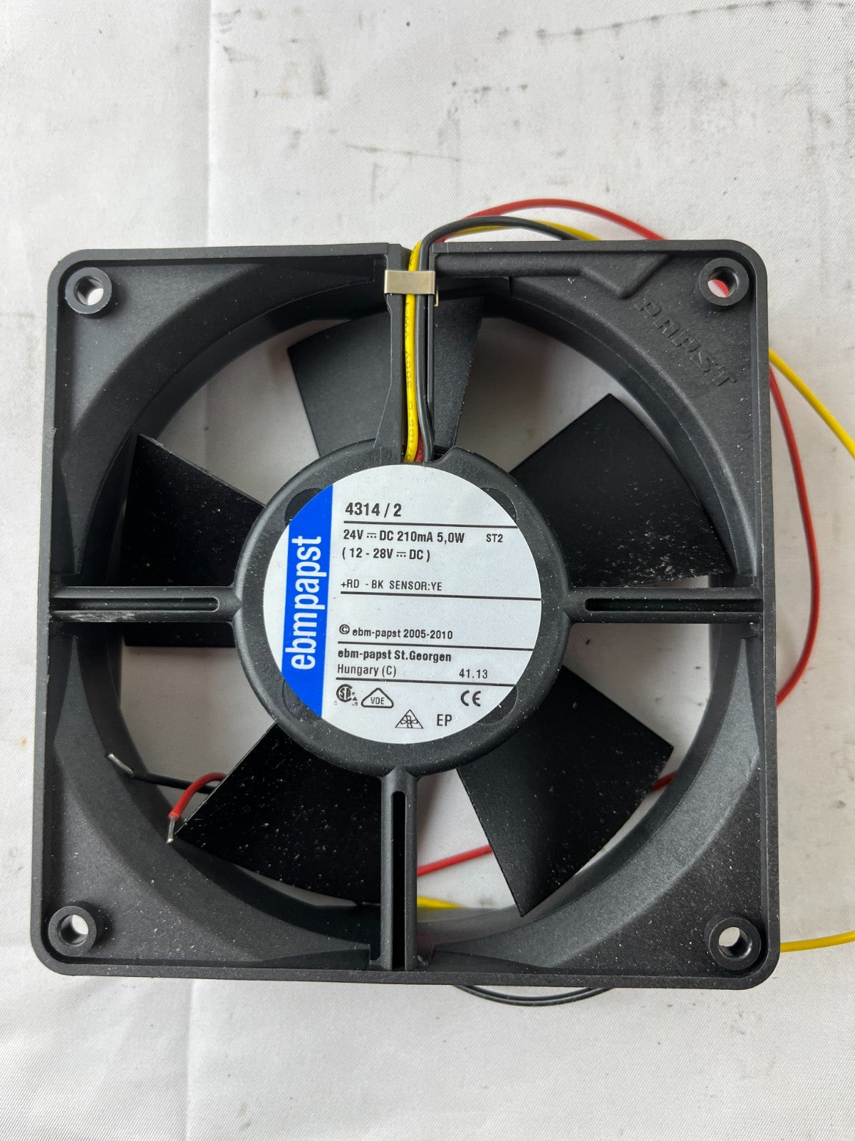 ebm-papst 4314/2 24V DC Axial Fan 119x32mm 100CFM Ball Bearing Sensor New