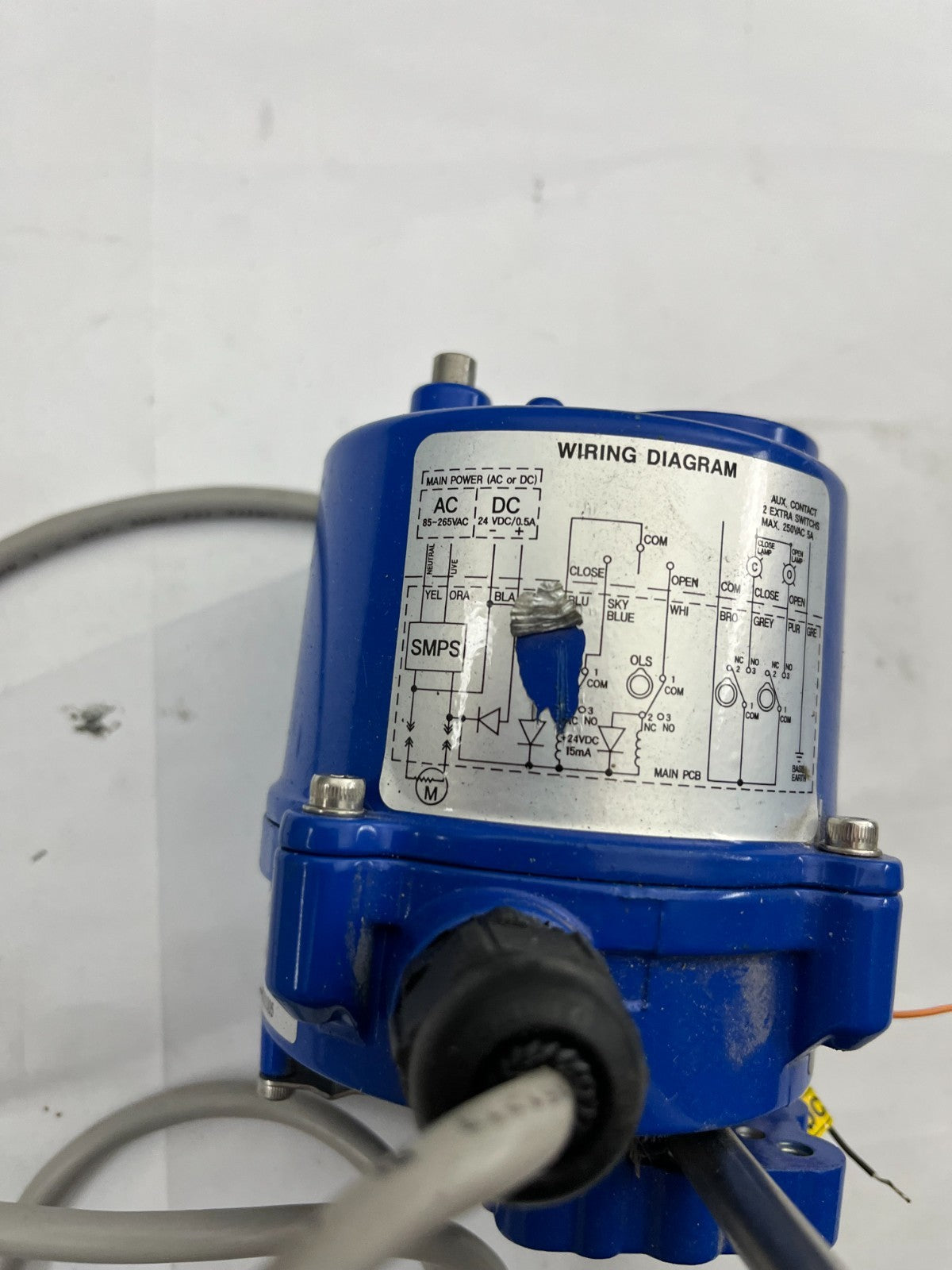 HKC HQ-004 Electric Actuator, 85-265V AC/24V DC, 4kgf·m Torque, IP67, Korea, New