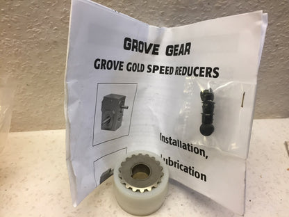 Grove Gear Ironman SS-DHM-824-750-H25-56-23 (SP) Ratio 1:750 B/15 0.181 Input HP