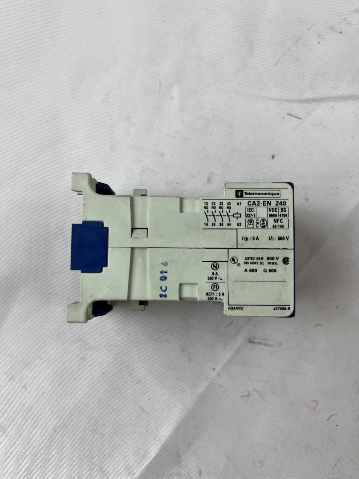 Telemecanique CA2-EN240 Auxiliary Contactor Relay 4NO 6A Used Spare Unit