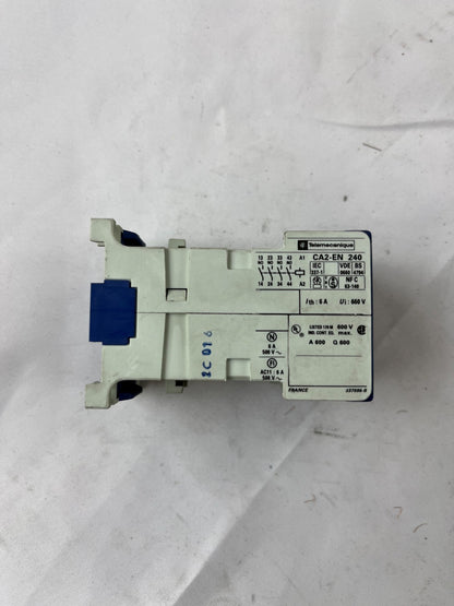 Telemecanique CA2-EN240 Auxiliary Contactor Relay 4NO 6A Used Spare Unit