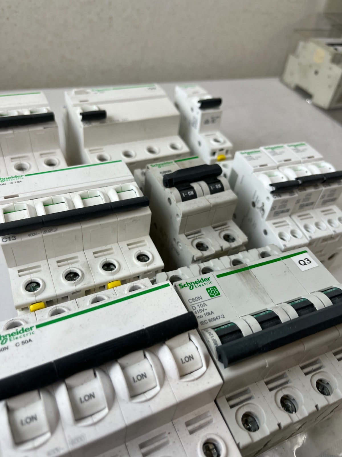 Schneider Electric iC60N Acti9 Breaker RCCB Lot C6 C10 C13 C32 C50 Used Spares