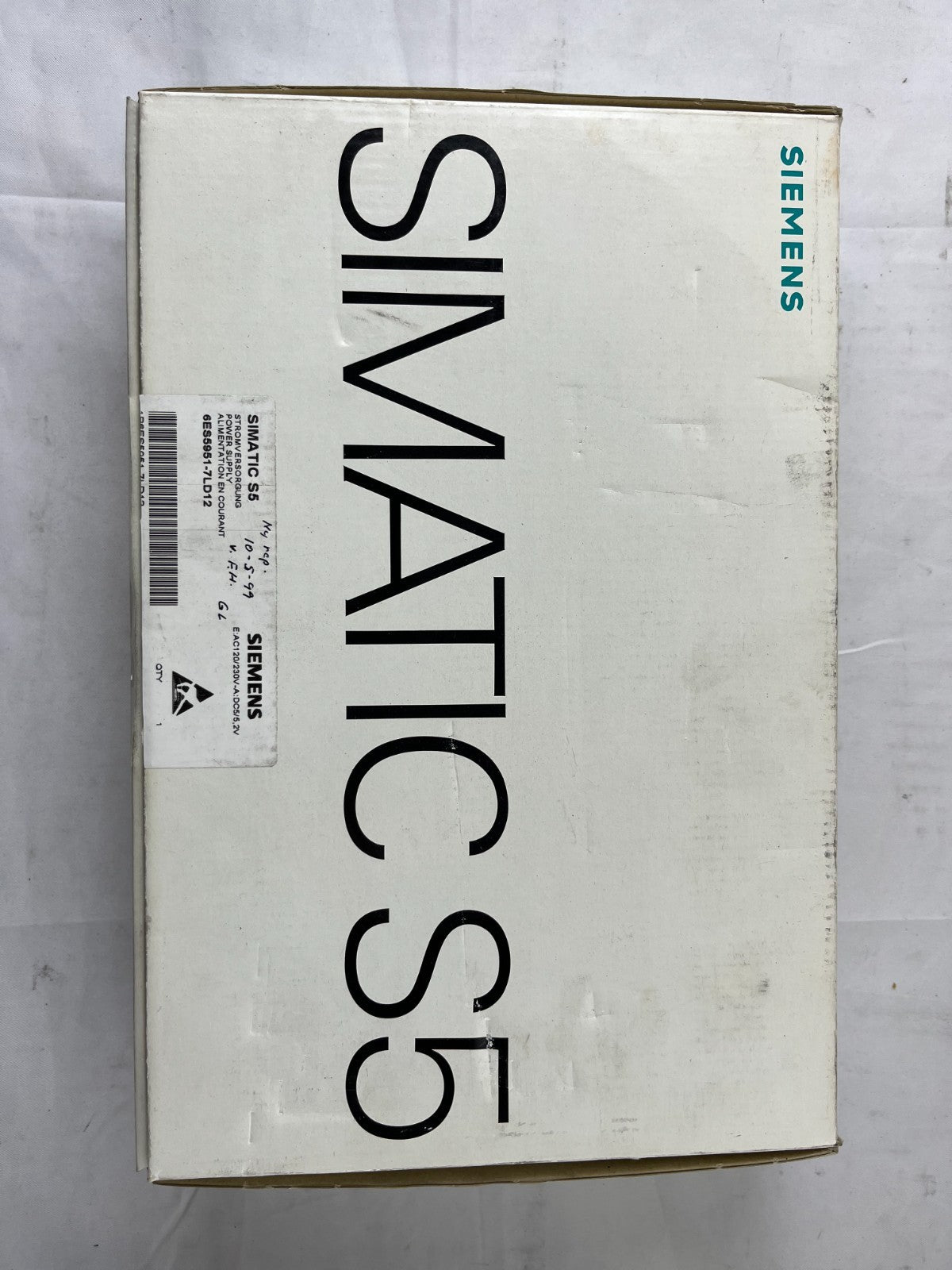 Siemens SIMATIC S5 PS 951 Power Supply 6ES5951‑7LD12 115/230 V AC 5 V DC 7/15 A