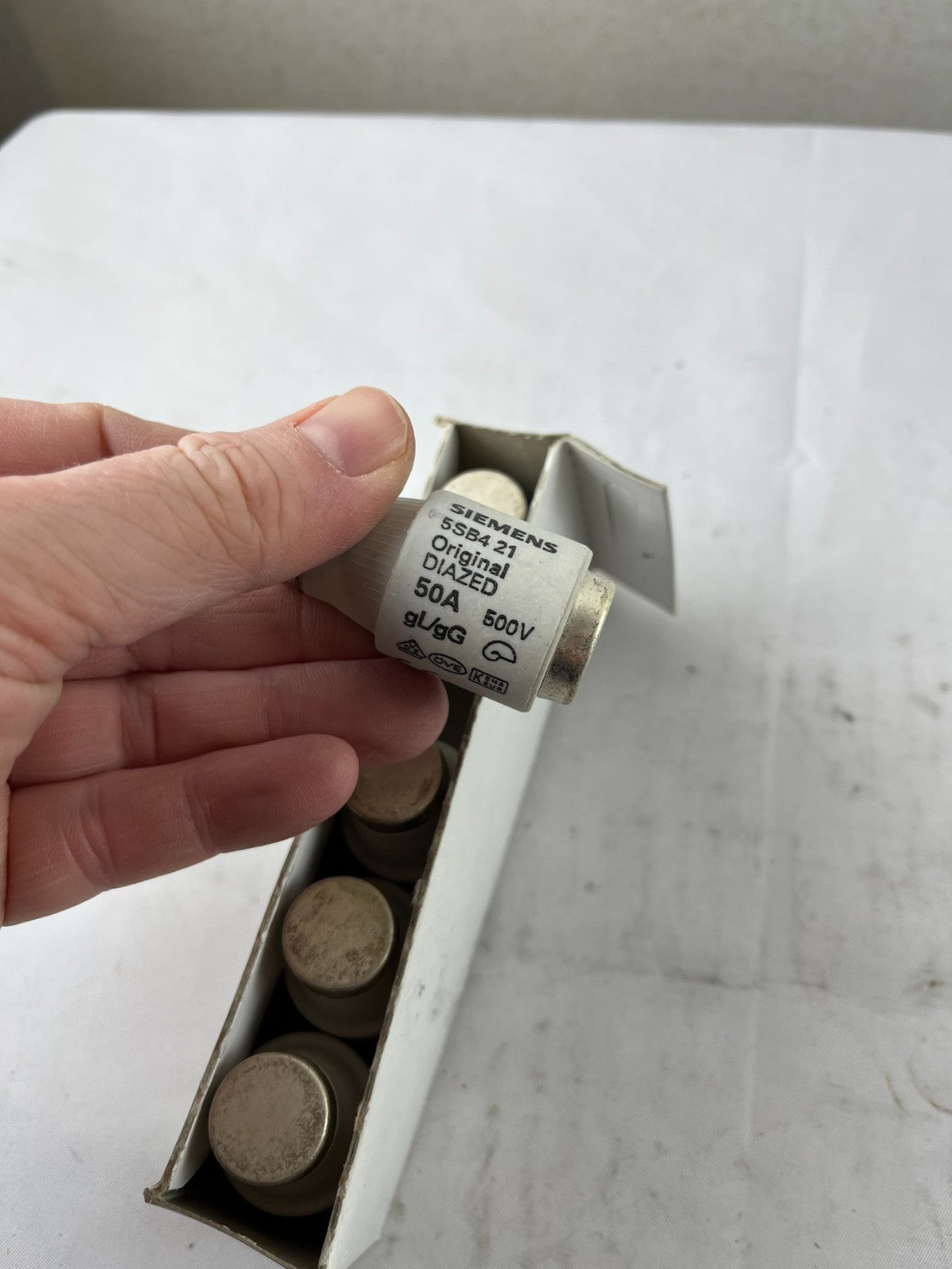 Siemens 5SB4 21 DIII 50A 500V gL/gG Diazed Fuse Links Box Of 5 New Spares