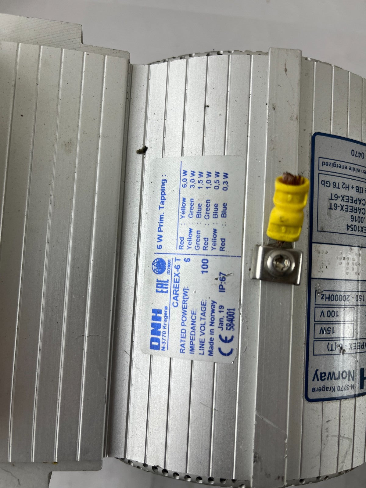 DNH CAREEX-6T CAPEEX-6T Ex Cabinet Loudspeaker 6W 100V Bi-directional Used